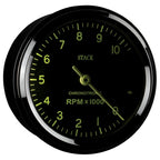 Autometer Chronocentric Tachometer - 80mm Blk - 0-10K RPM