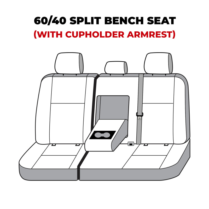 Covercraft 22-25 Toyota Tundra Carhartt Super Dux SeatSaver Second Row Custom Seat Cover - Gravel