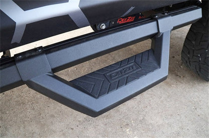 Deezee 99-23 Chevrolet/GMC/Dodge/Ford Full Size Truck Hex Cast -Super Cab Side Steps (Txt Blk)