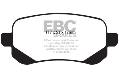 EBC 08-11 Chrysler Town & Country 3.3 Ultimax2 Rear Brake Pads