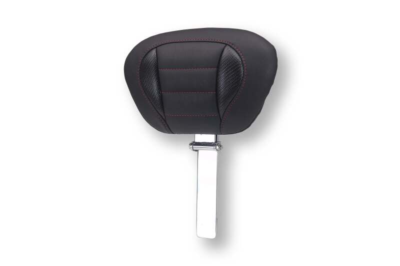 Mustang 23-26 Harley CVO Road Glide, Street Glide, Deluxe ST Driver Backrest Blk w/ D Cherry Thread