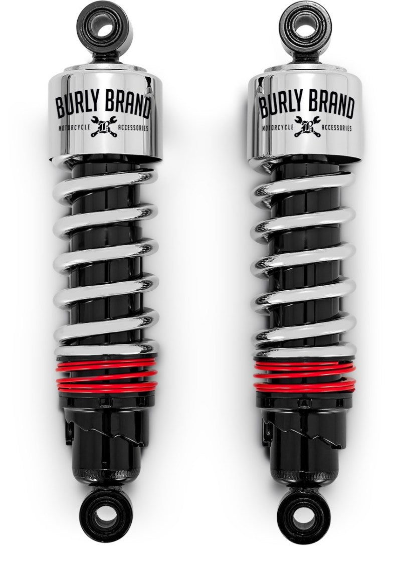 Burly Brand Slammer Plus Shocks 11.5in - Chrome