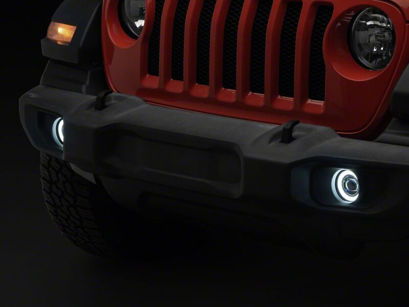 Raxiom 18-26 Jeep Wrangler JL LED Fog Lights with Amber Turn Signal