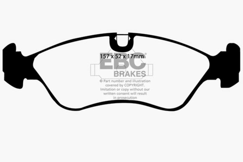 EBC 99-02 Daewoo Lanos 1.6 Chassis -447433 Ultimax2 Front Brake Pads