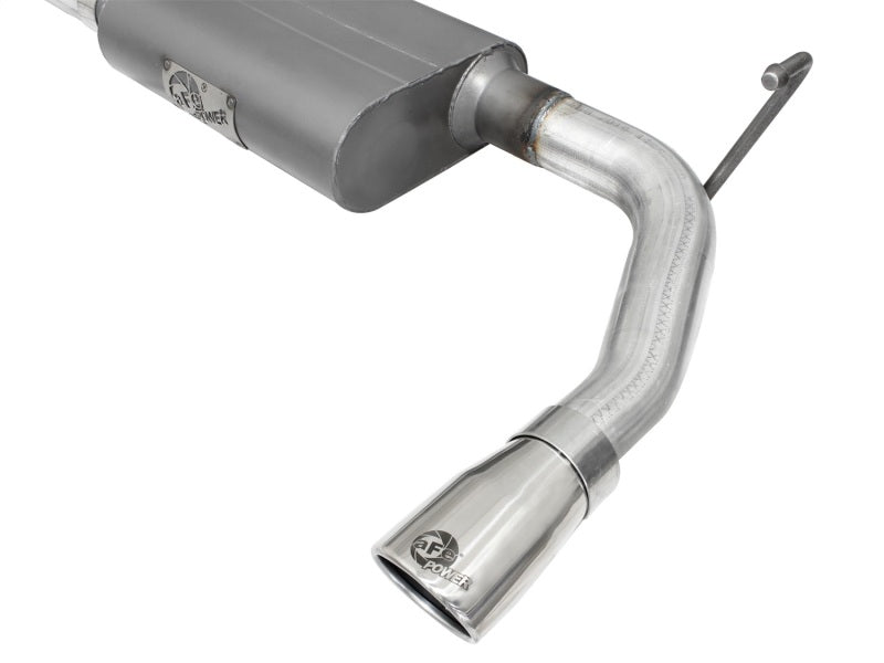 aFe Scorpion 2-1/2in Alum Steel Axle-Back Exhaust w/Polished Tip 07-18 Jeep Wrangler JK V6-3.6/3.8L