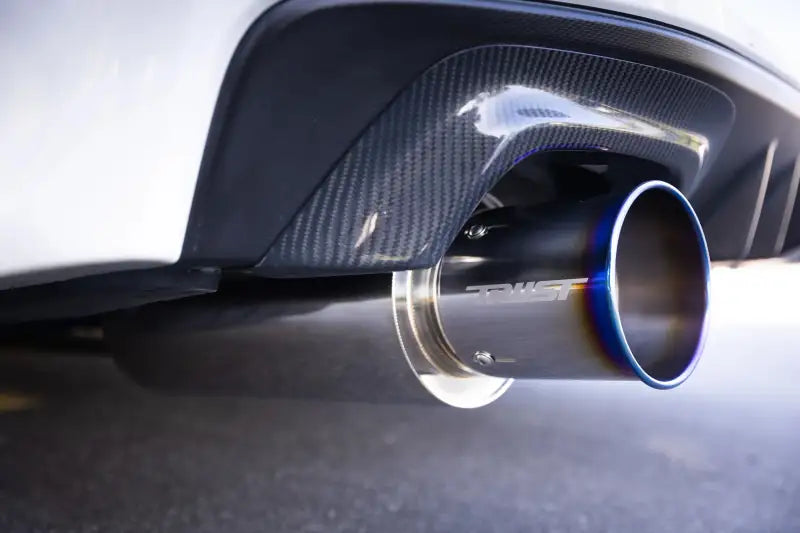 GReddy Titanium Trust PE-TR Tip L 110MM x 115MM - Titanium Burnt Finish