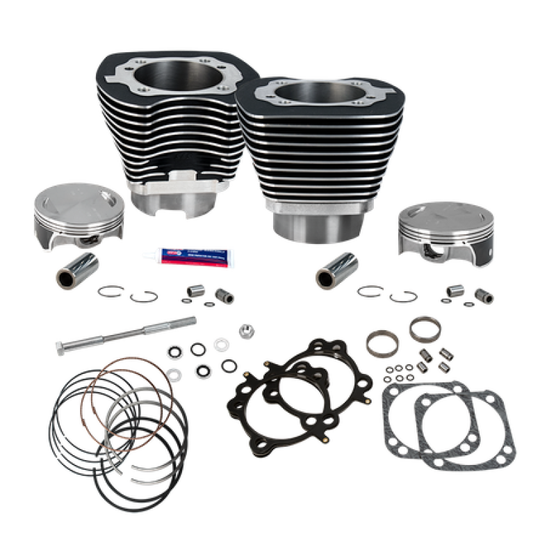 S&S Cycle 99-06 BT Replacement 4-1/8in Bore Cylinder & Piston Kit w/ Stock Bolt Pattern