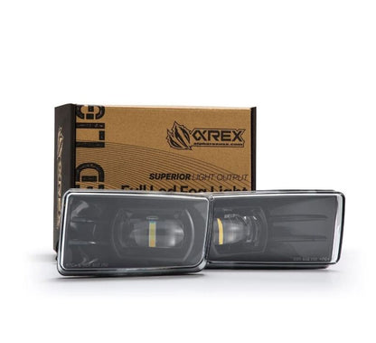 AlphaRex 07-13 Chevrolet Silverado/04-17 Tahoe DoubleTap Dual Color LED Proj Fog Lights - Wt/Ambr