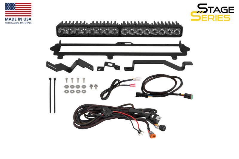 Diode Dynamics 2022-2026 Toyota Tundra Pro Grille SS20 Pro LED Kit White Combo 6000K
