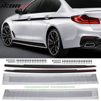 Fits 2021-2023 G30 G31 Rear Diffuser Type 2+Front Bumper Lip+Side Skir