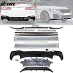 Fits 2021-2023 G30 G31 MP Type 1 Rear Diffuser+Front Bumper Lip+Side S