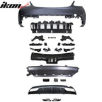 2015-2016 Benz W205 C63 Style Full PDC Front +Rear Bumper+Side Skirts