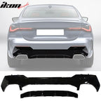 2021-2025 BMW G22 G23 4 Series M440 Black Rear Bumper Diffuser Lip