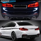 2017-2022 BMW G30 5 Series MP Style Type 2 Rear Bumper Diffuser PP