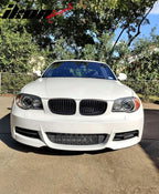 2007-2013 BMW 1 Series E82 1M Style Black Front Bumper Conversion PP