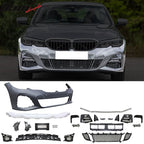 2019-2022 BMW 3 Series G20 M-Tech Black Front Rear Bumper Side Skirts