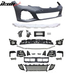2019-2022 BMW 3 Series G20 M-Tech Black Front Rear Bumper Side Skirts