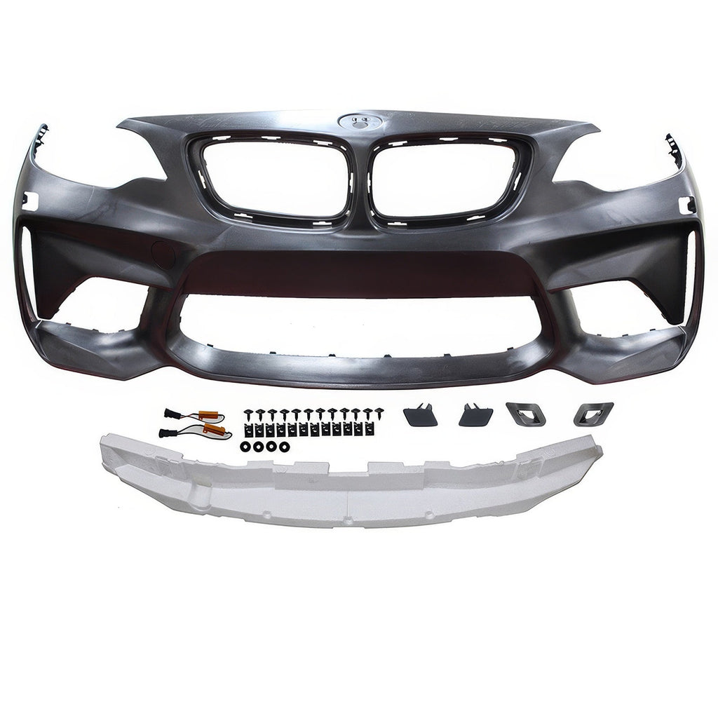 2014-2021 BMW F22 F23 2 Series M2 Style Front Bumper Cover Conversion