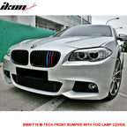 Fits 11-16 5-Series F10 M-T Msport Front Bumper Fog Cover Conversion