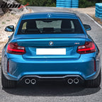 2014-2021 BMW F22 F23 Front + Rear Bumper Cover Diffuser Twin Outlet