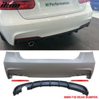2012-2018 BMW 320i M-P Style Single Outlet Rear Bumper Conversion PP