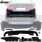 2014-2016 BMW F10 LCI Mtech Front Bumper + Rear Bumper W/ Twin Outlet