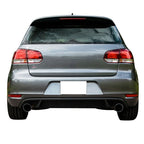 2010-2014 VW Golf 6 MK6 Twin Muffler Outlet Rear Bumper Diffuser