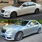 2007-2013 Benz W221 S CLASS AMG Style Unpainted Black Side Skirts PP