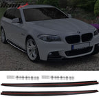 2011-2016 BMW F10 5 Series M-Performance Style Black Side Skirts PP