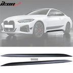 2021-2025 BMW G22 G23 M-Performance Black Front Rear Lip + Side Skirts