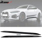 2021-2025 BMW G22 G23 4-Series Gloss Black Front Rear Lip + Side Skirt