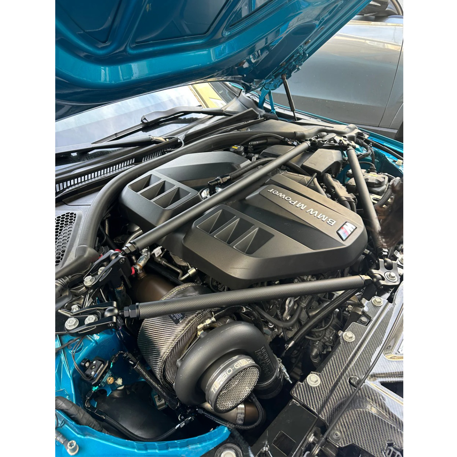 G8X Carbon Fiber Strut Tower Brace for BMW G80 G81 M3 G82 G83 M4 G87 M2 - Bull Boost Performance