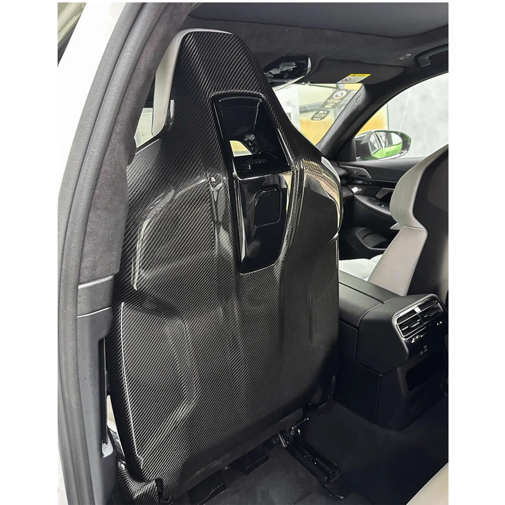 Carbon Fiber Interior Seat Back Covers for BMW G90 G99 M5 - Bull Boost Performance