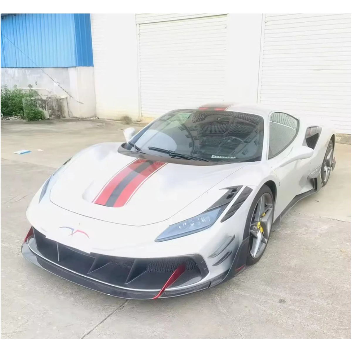 Full Carbon Fiber MSY Conversion Aero Body Kit for Ferrari F8 by Stratec Systems