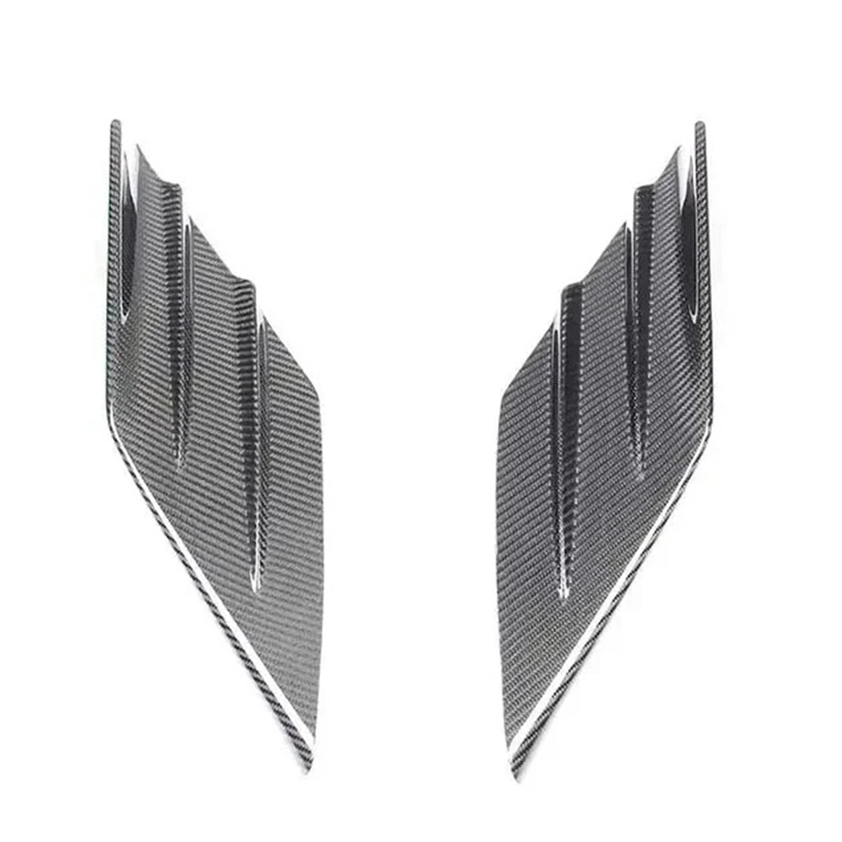 Dry Carbon Fiber Side Air Intake Trims for Ferrari F8 Tributo by Stratec Systems