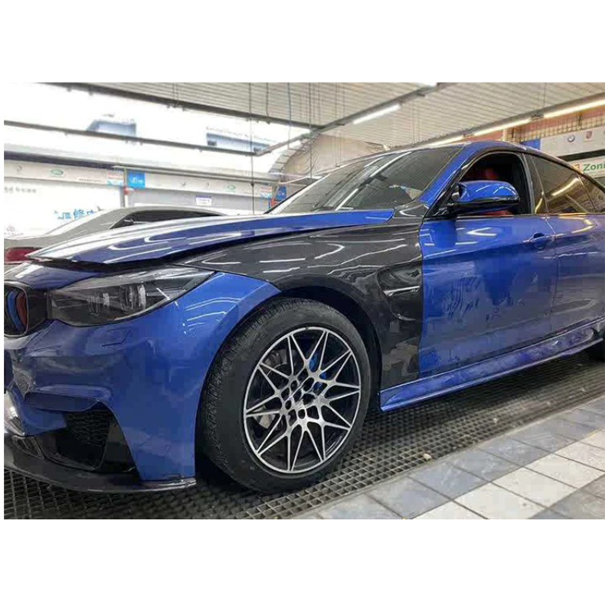 OEM Style Carbon Fiber Front Fender Replacements for BMW F80 M3 F82 M4 by Stratec Systems