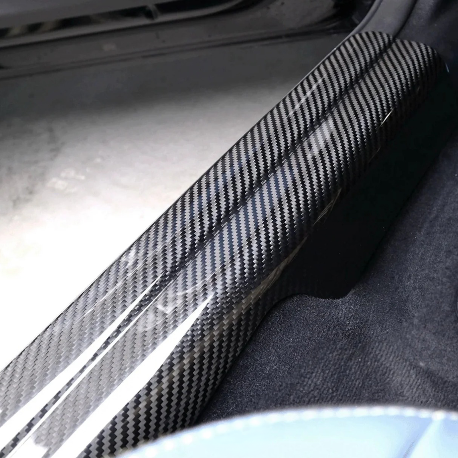 Carbon Fiber Door Sill Covers for BMW G87 M2 G42 2 Series - Bull Boost Performance