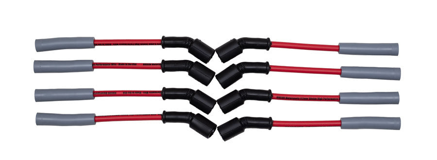 Hinson Motorsports Red 8.5mm Spark Plug Wires – LS1-LS7, LSA & Gen V LT, Straight or 45° Boot