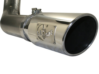 aFe MACHForce XP Exhaust Cat-Back SS-409 4in Polished Tip 11-12 Ford F-150 EcoBoost V6-3.5L (tt)