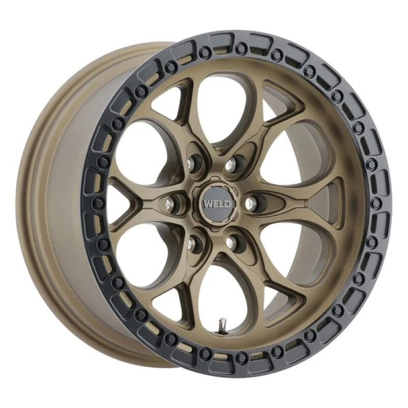 Weld 17x9 Ledge 6 6x135  ET00 BS 5.00 Satin BRZ / Satin BLK Ring 87.1