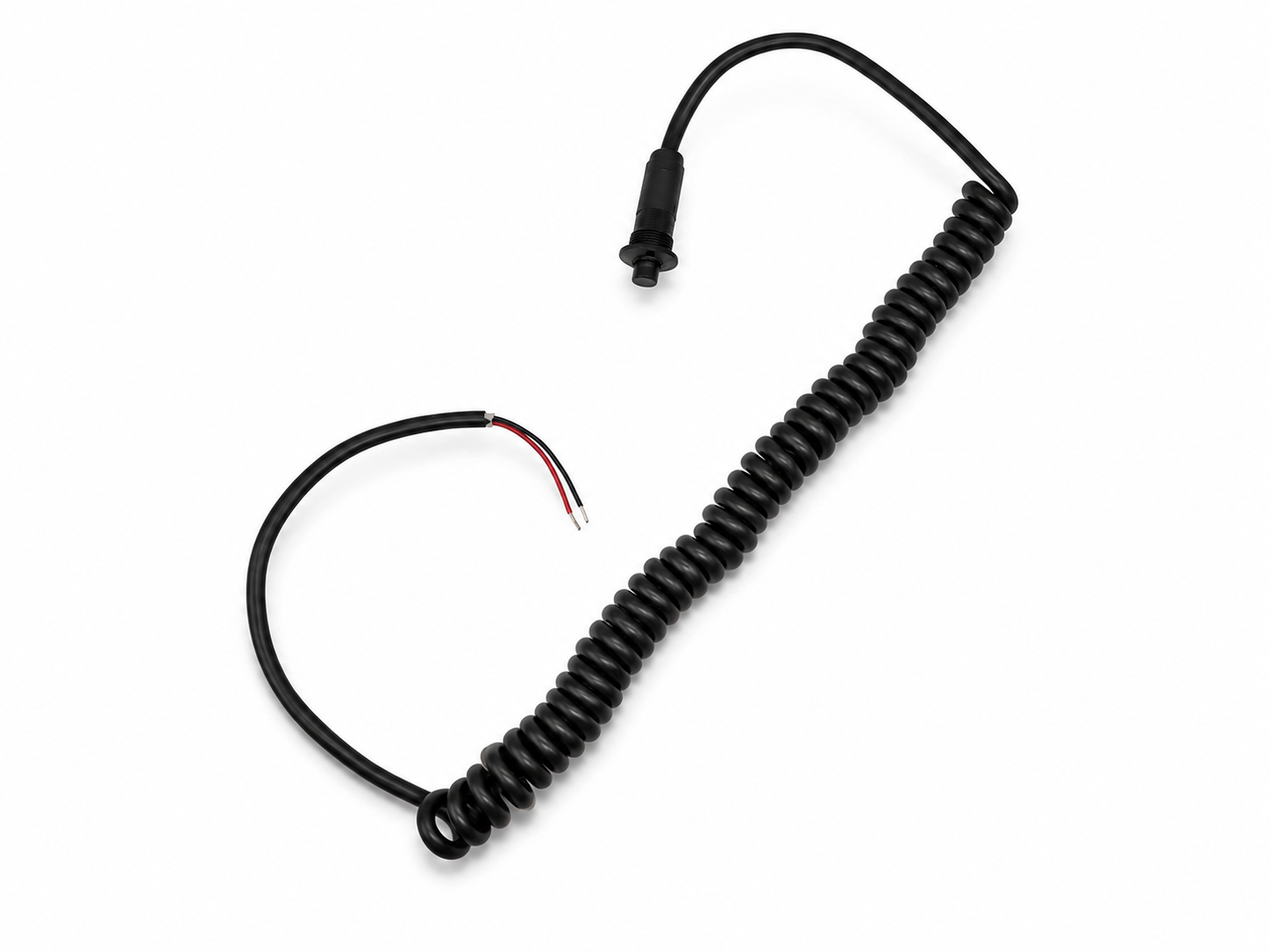 Black Pin Head Momentary Push Button Switch w/ 6' Retractable Cord – 810101B - Granatelli Motor Sports