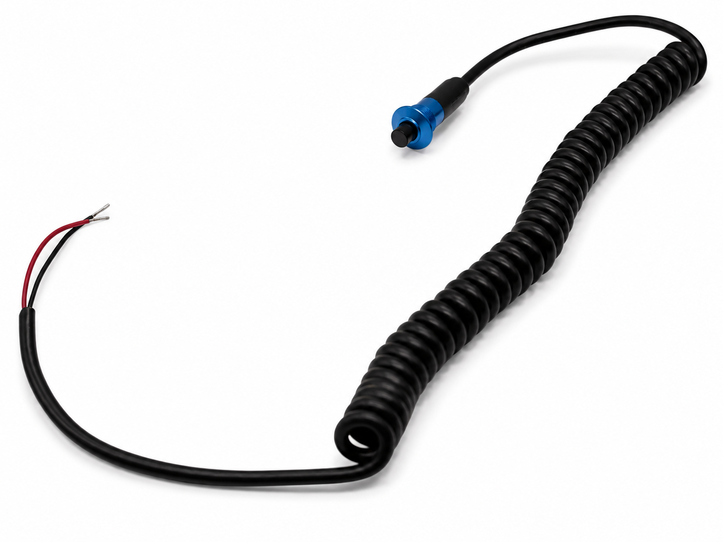 Blue Pin Head Momentary Push Button Switch w/ 6' Retractable Cord – 810101BL - Granatelli Motor Sports