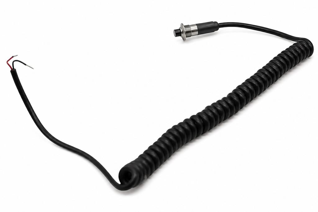 Silver Pin Head Momentary Push Button Switch w/ 6' Retractable Cord – 810101SL - Granatelli Motor Sports
