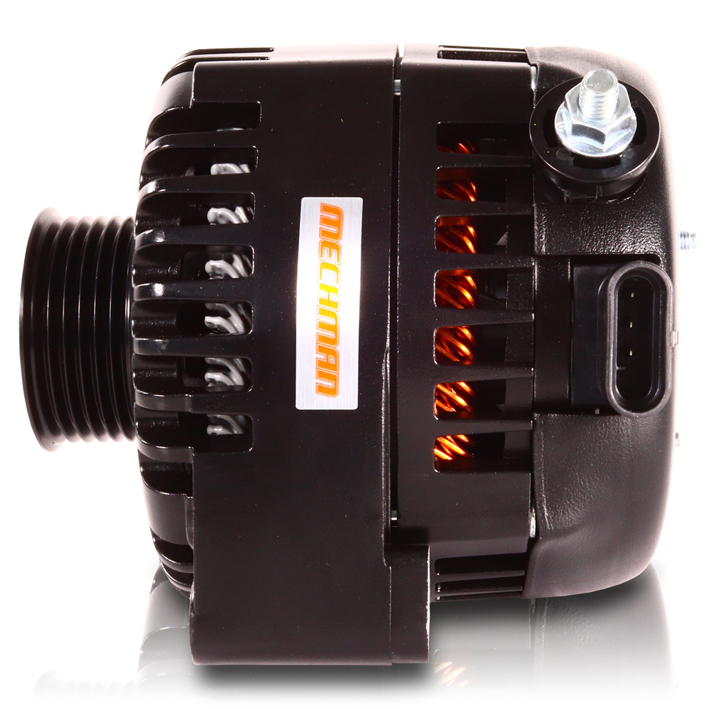 170 Amp 6 Phase 88-95 GM Truck High Output Alternator Black Finish