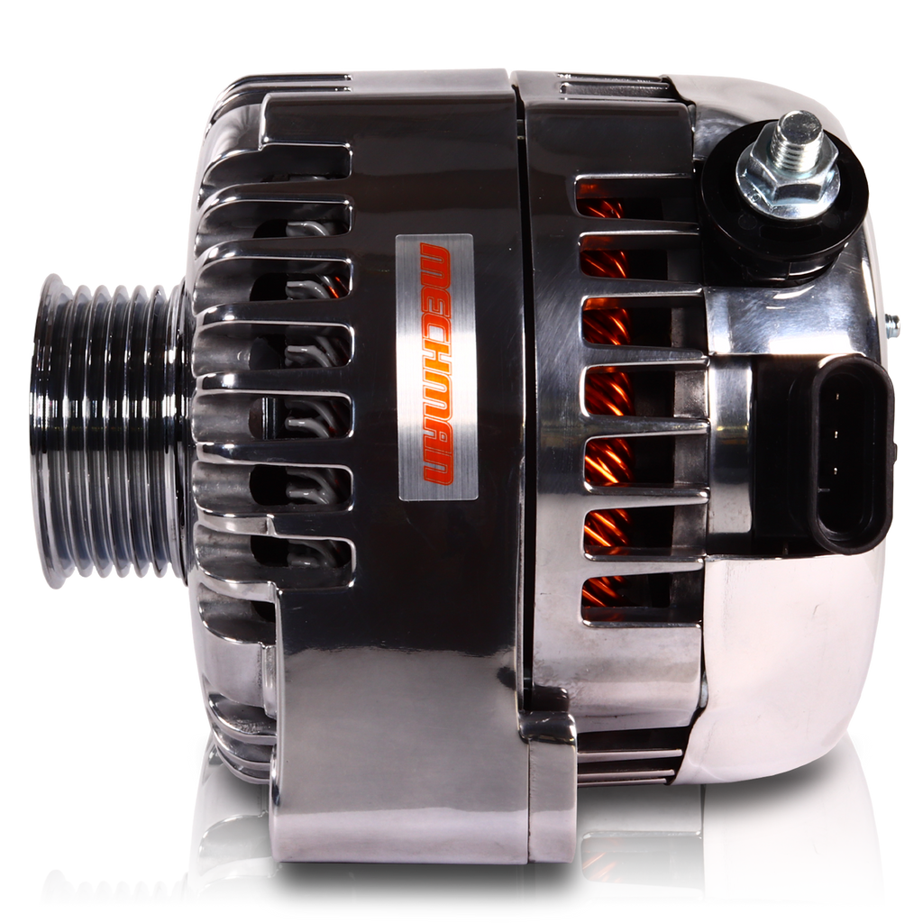 240 Amp 6 Phase 88-95 GM Truck High Output Alternator Polished Finish