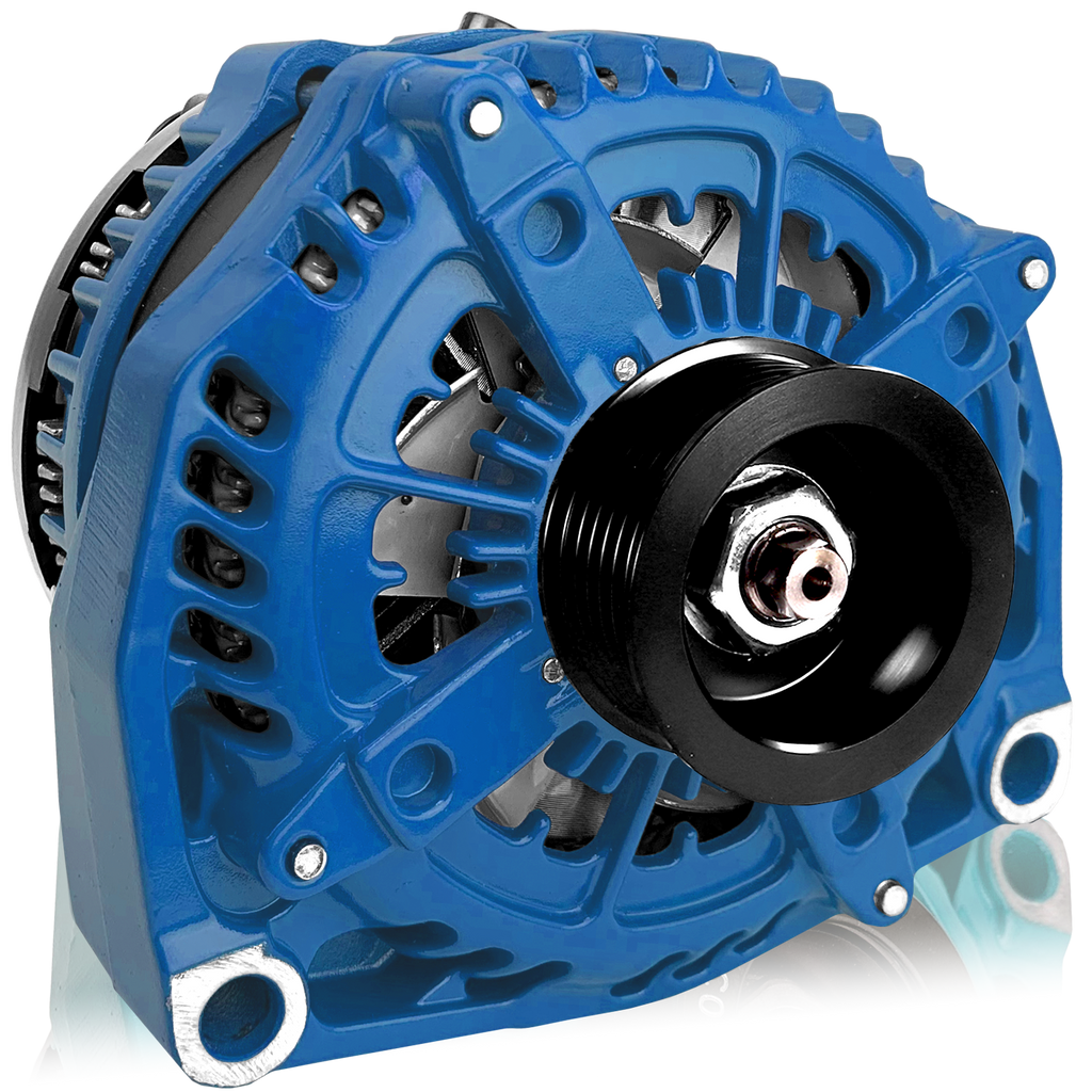 Mechman 250 Amp High Output Alternator 1996-2004 GM Truck 4.3L 4.8L 5.3L 5.7L 6L - Blue