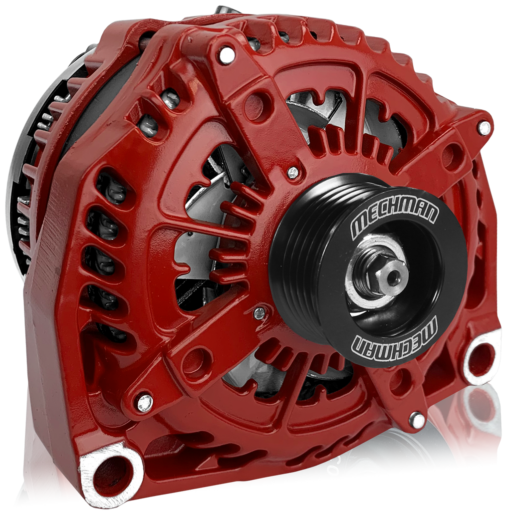 Mechman 400 Amp High Output Alternator 1996-2004 GM Truck 4.3L 4.8L 5.3L 5.7L 6L - Red
