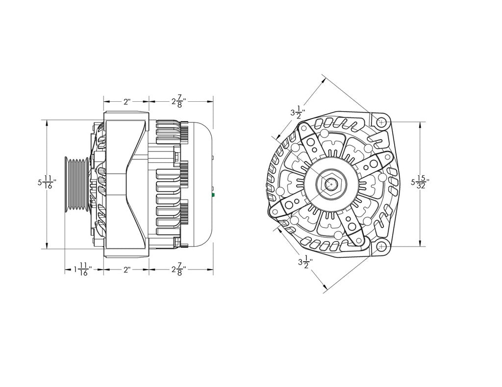 Mechman 400 Amp High Output Alternator 1996-2004 GM Truck 4.3L 4.8L 5.3L 5.7L 6L