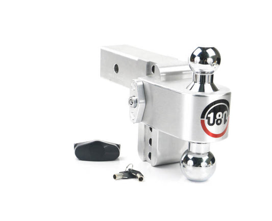 Weigh Safe 180 Hitch 4in Drop Hitch & 2.5in Shank (10K/18.5K GTWR) - Aluminum