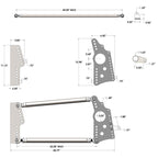 QA1 HD Pro Rear Drag 4-Link System - No Shocks/Springs